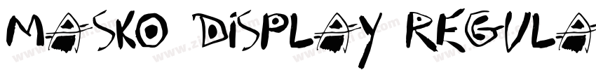 Masko Display Regula字体转换